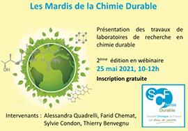 Les Mardis de la chimie durable 2e édition