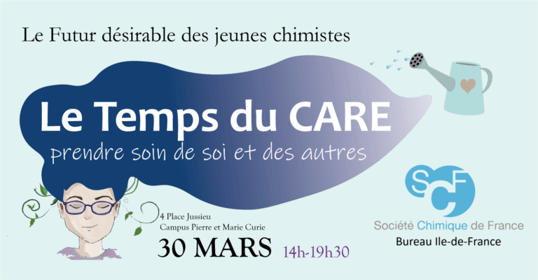 Bandeau Le temps du care, 30 Mars sur le campus Pierre et Marie Curie 14h-19h30
